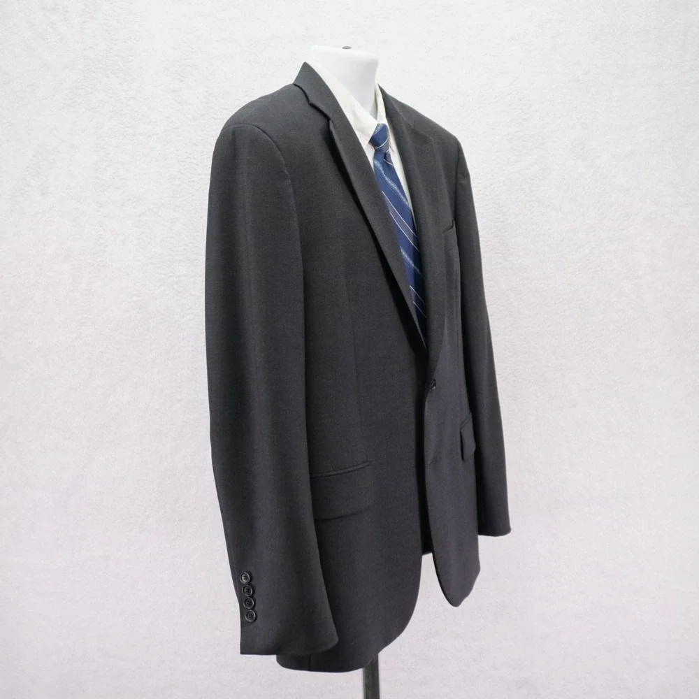 Brooks Brothers 346 Stretch‎ Gray Wool Blazer 40R 2 Button Tagged 43R